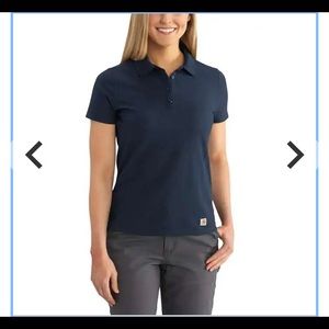 NWT Carhartt women’s work polo NAVY XS